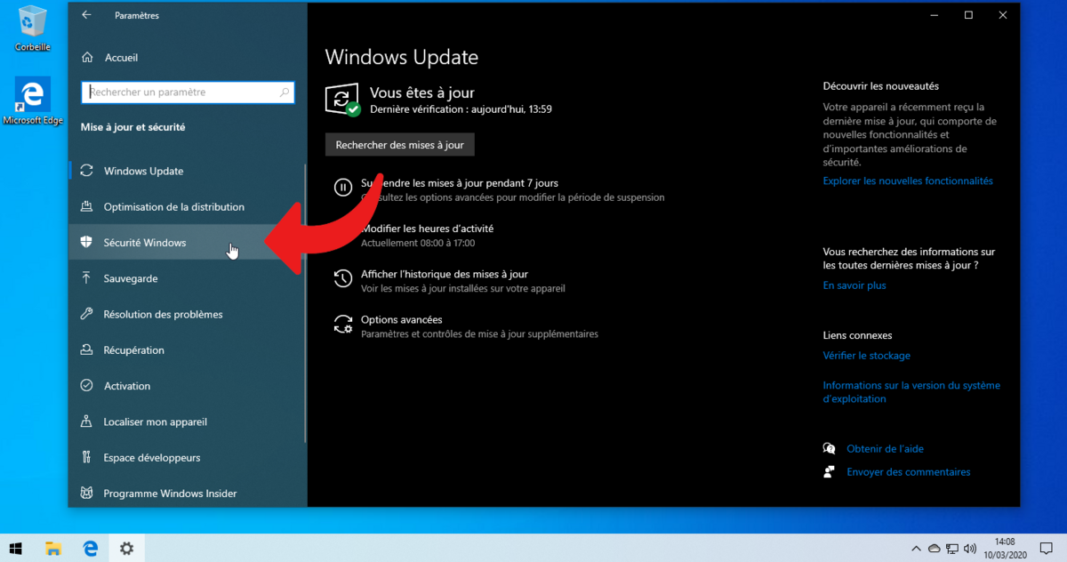 Activer Microsoft Defender - WIndows 10 - 3