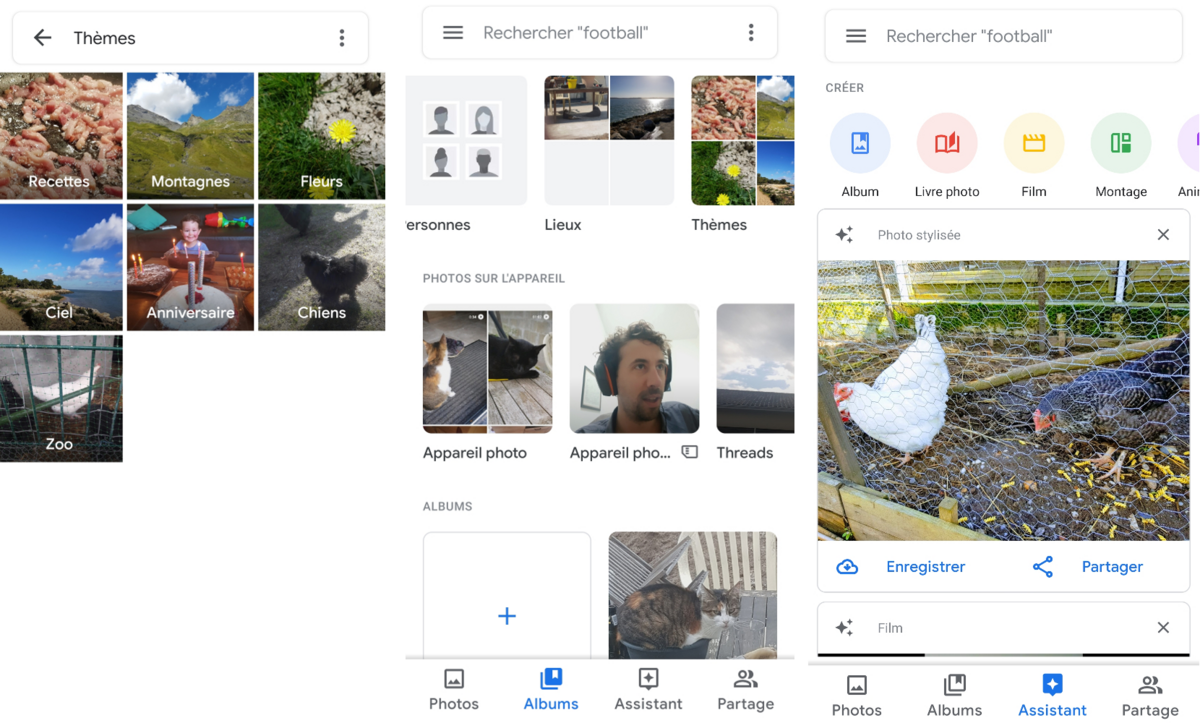 Google Photos - Fonctionnalités de recherche - @ Clubic