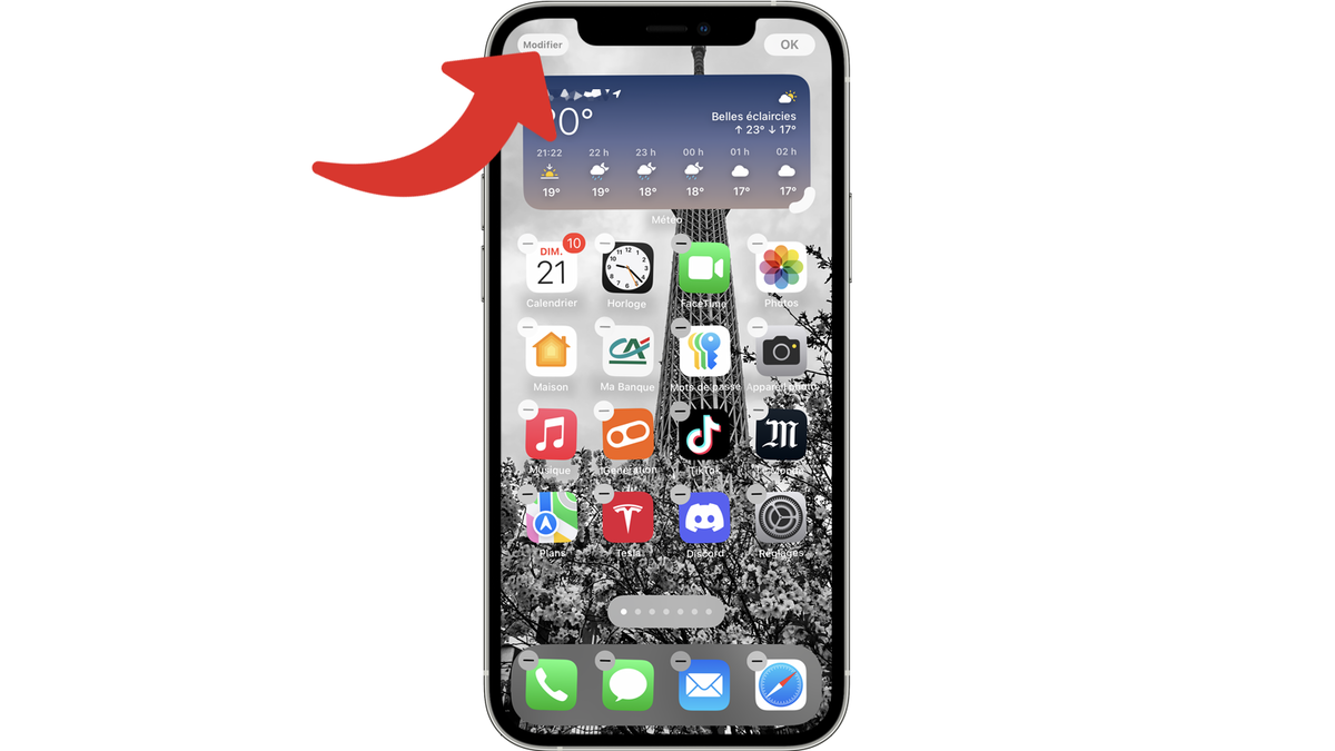 Modifier l'écran d'accueil de l'iPhone sous iOS 18 © Clubic