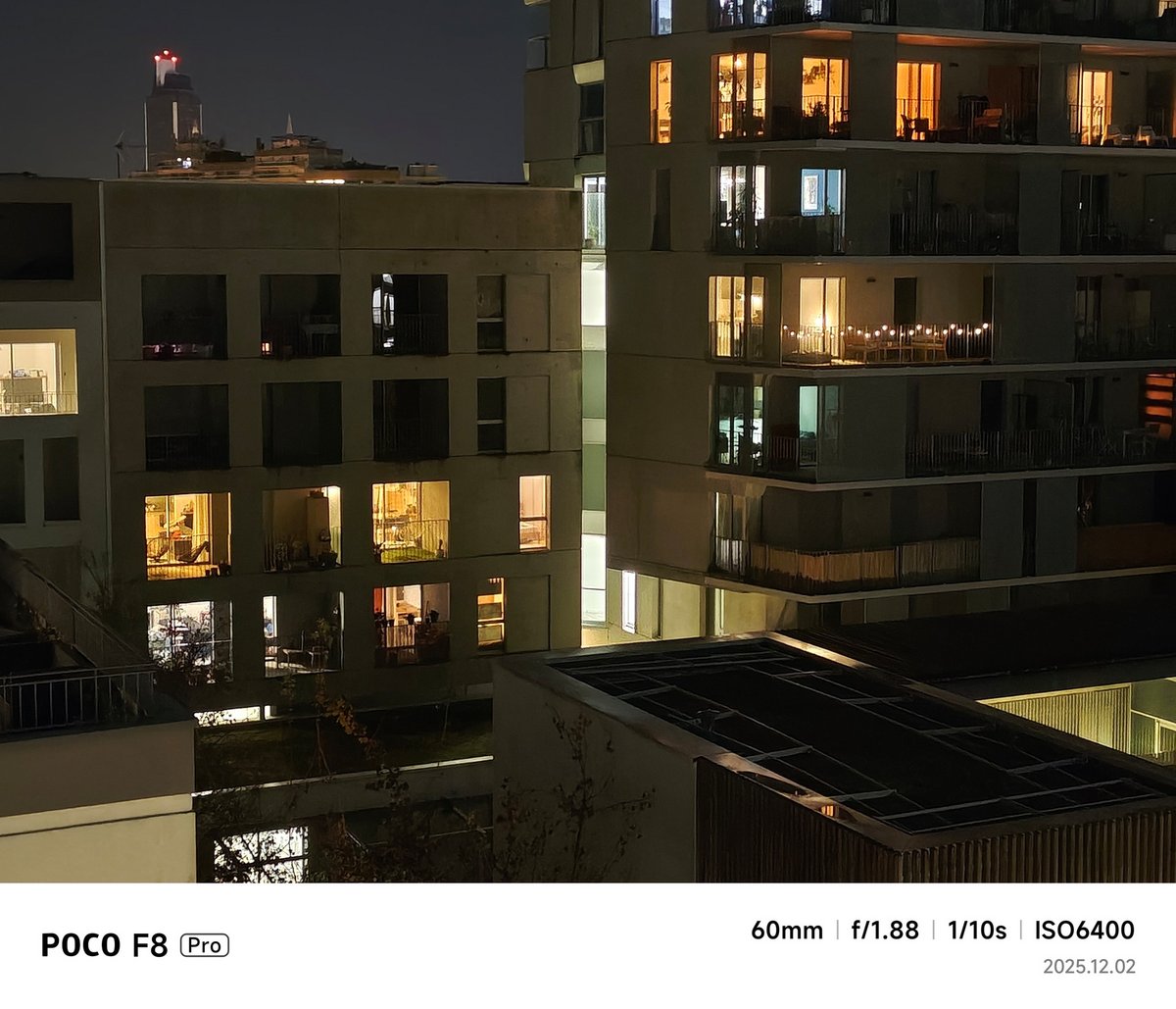 POCO F8 Pro test nuit