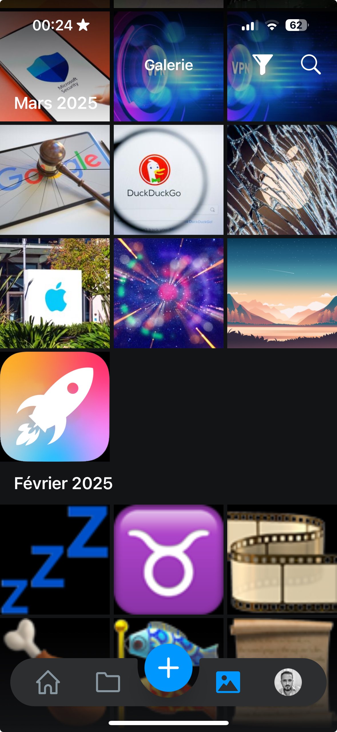 La section image de kDrive