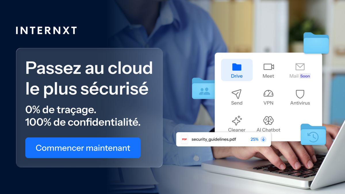 Obtenez un stockage en ligne comprenant de 1To à 5To, et plus encore avec Internxt Drive.