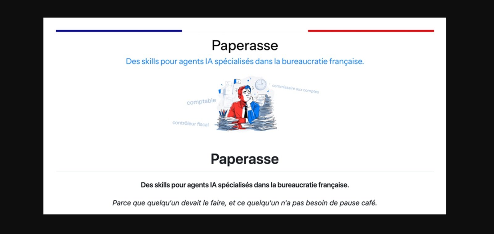 Paperasse est une collection de skills open source pour agents IA spécialisés dans la comptabilité et la fiscalité françaises - ©Data.gouv