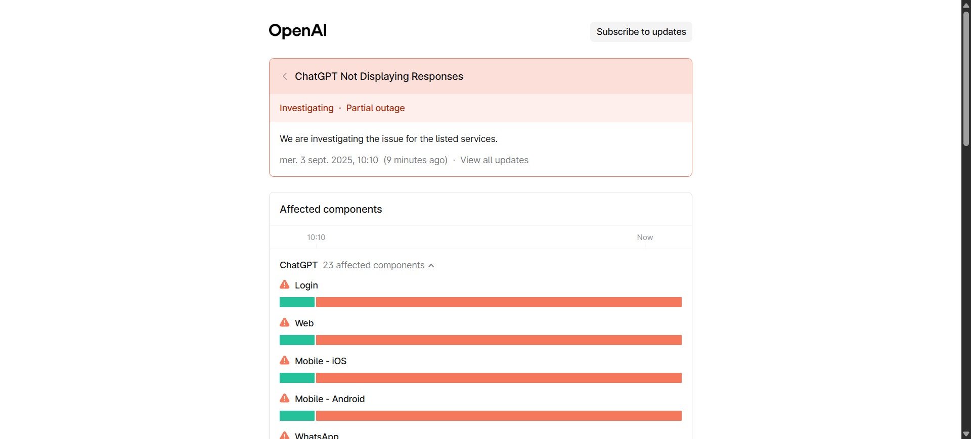 OpenAI confirme la panne de ses services © Alexandre Boero / Clubic