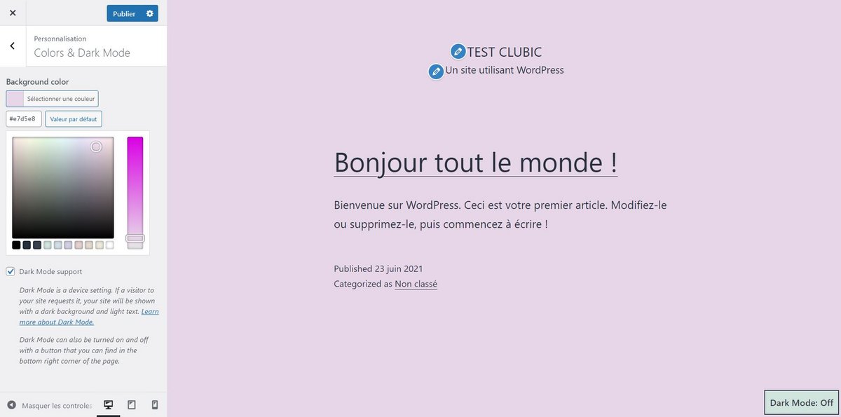 @WordPress - Le back-end de la plateforme