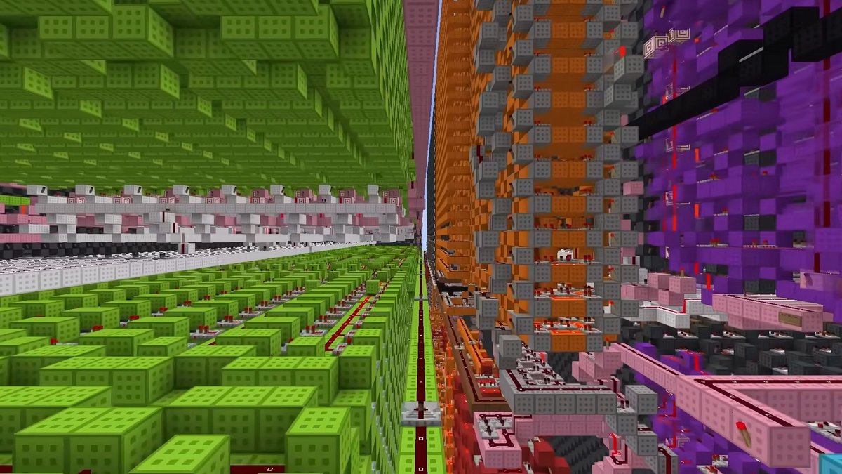 Vues de l'intérieur, les entrailles titanesques du modèle ont des airs de "BLAME!". © Sammyuri/YouTube
