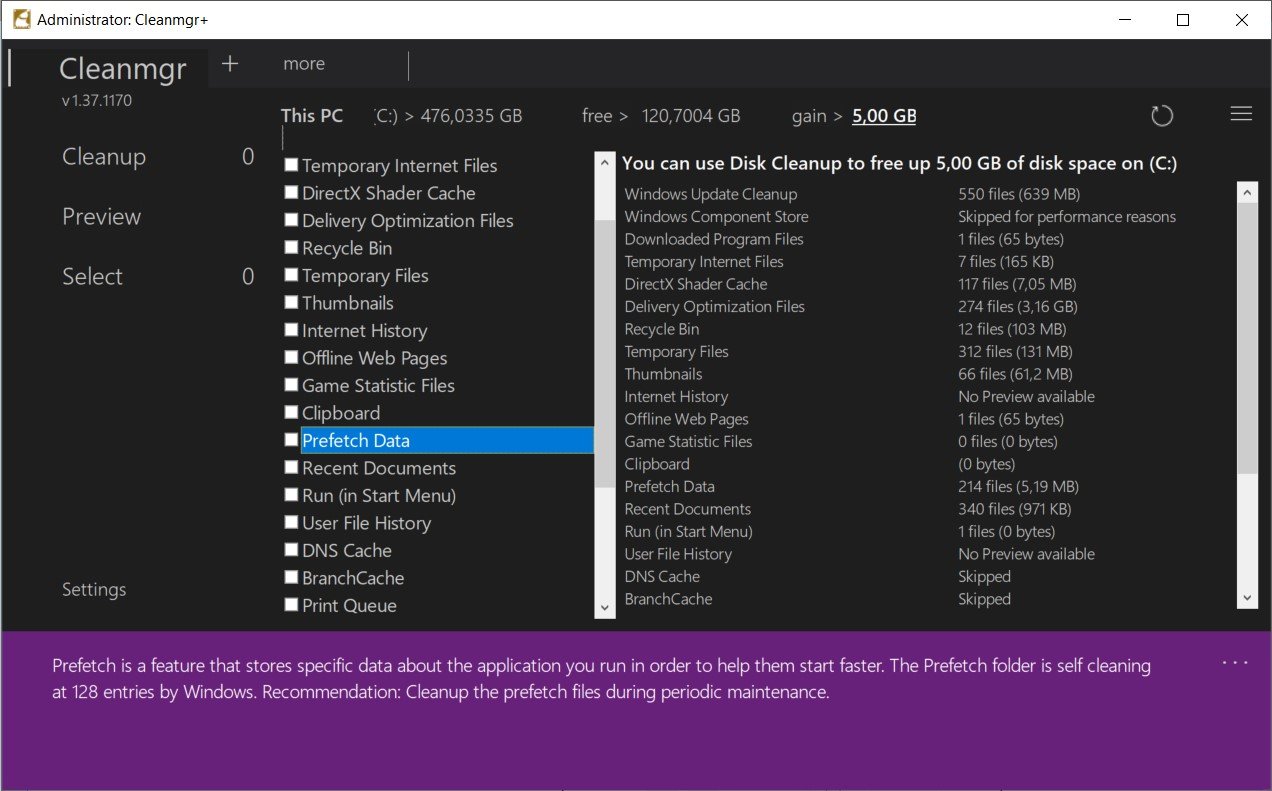 Télécharger Cleanmgr+ (gratuit) Windows - Clubic