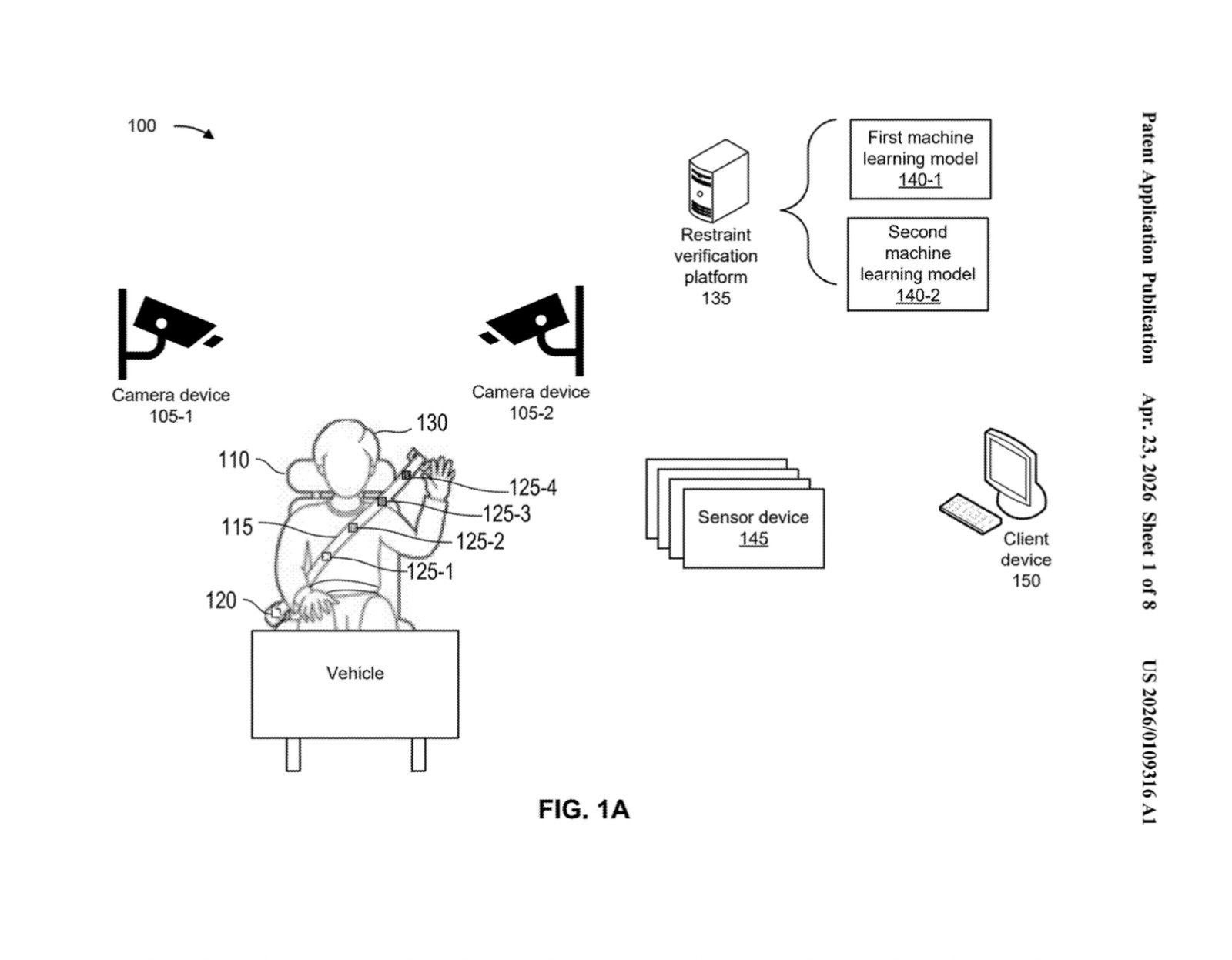 Le brevet déposé par Disney pour un contrôle de sécurité attraction à l'aide de caméras et de l'IA. © Disney