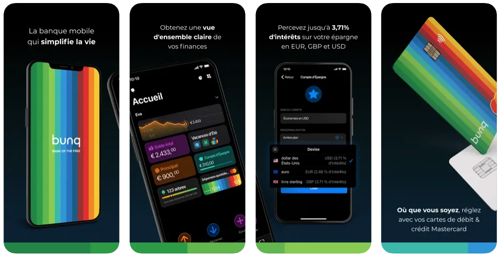 Bunq - Présentation de la banque mobile