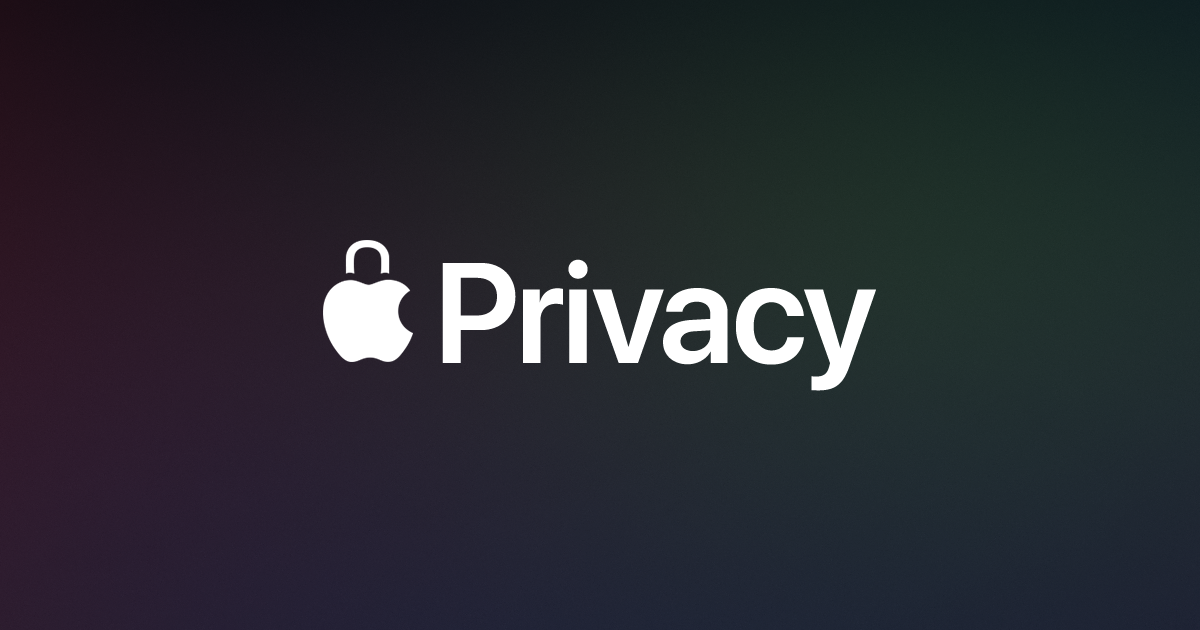 Apple Confidentialité