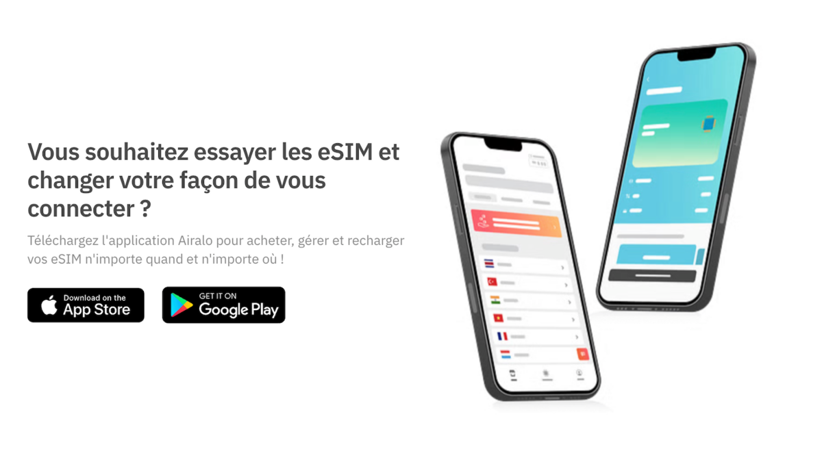 Airalo - Une appli iOS et Android