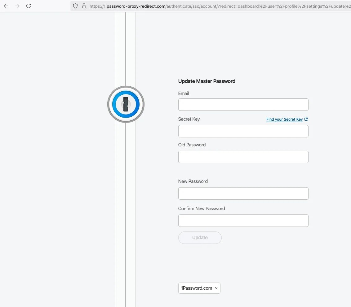 Une réplique quasi parfaite de l'interface de connexion 1Password siphonne vos identifiants et la clé secrète associée à votre gestionnaire © -daniel-- via Reddit