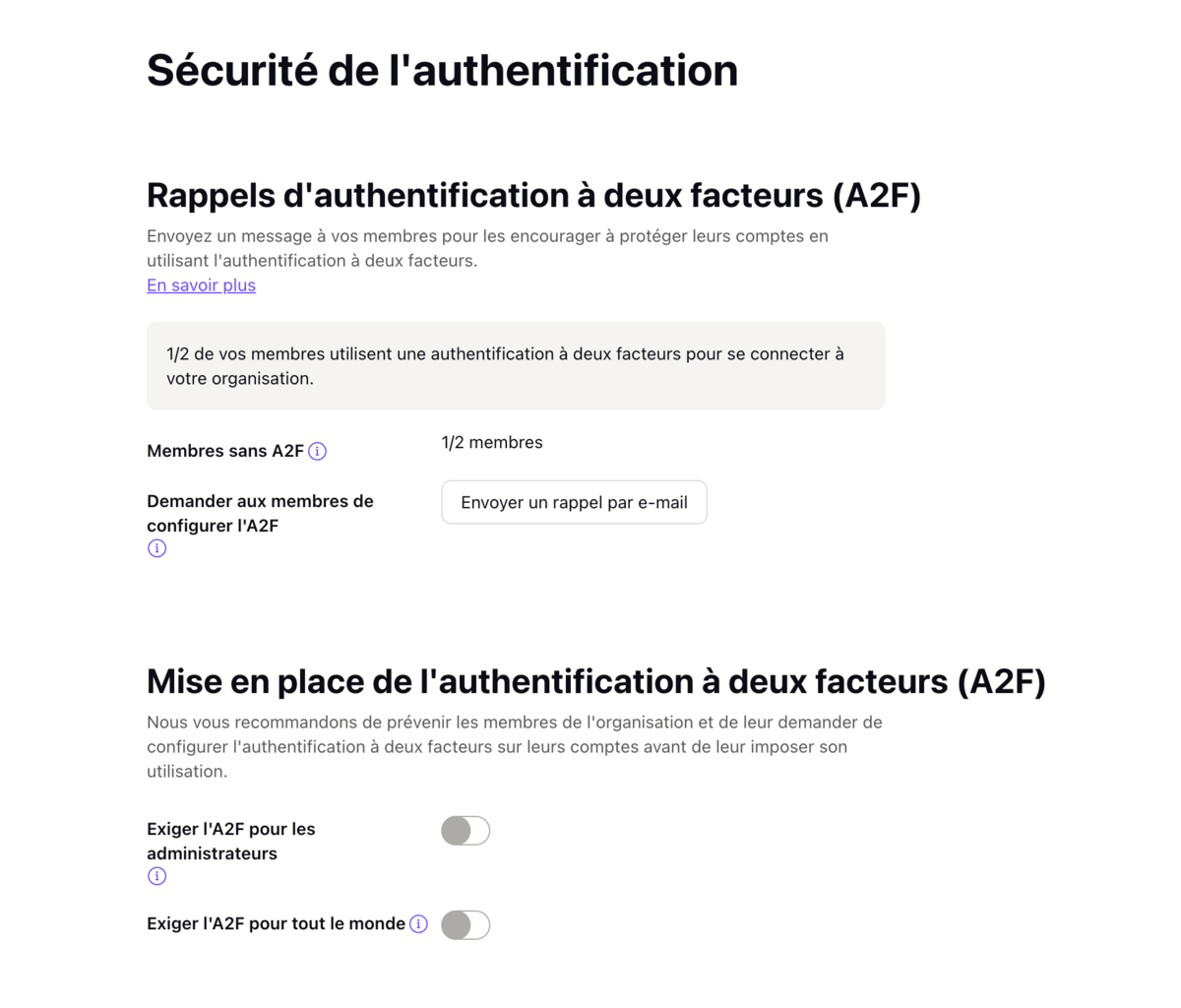 Définition des règles de sécurité
