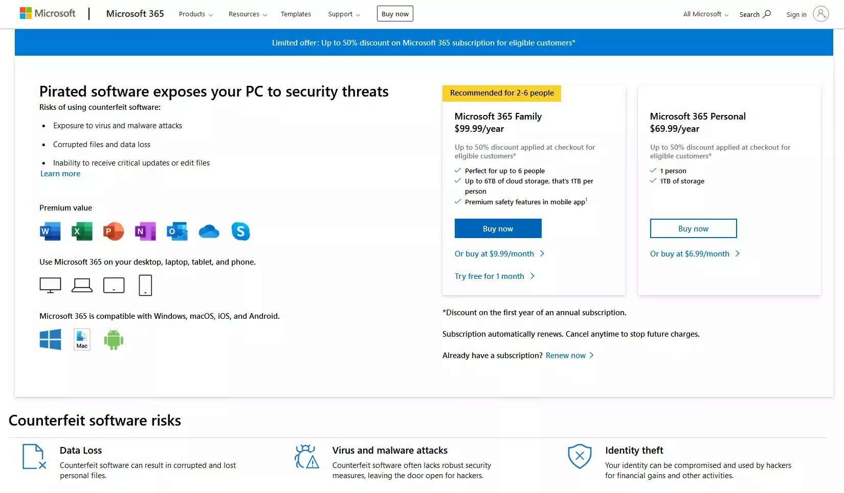 Office remise version piratée