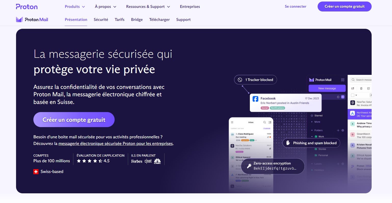 Proton Mail, la messagerie suisse cryptée de bout-en-bout