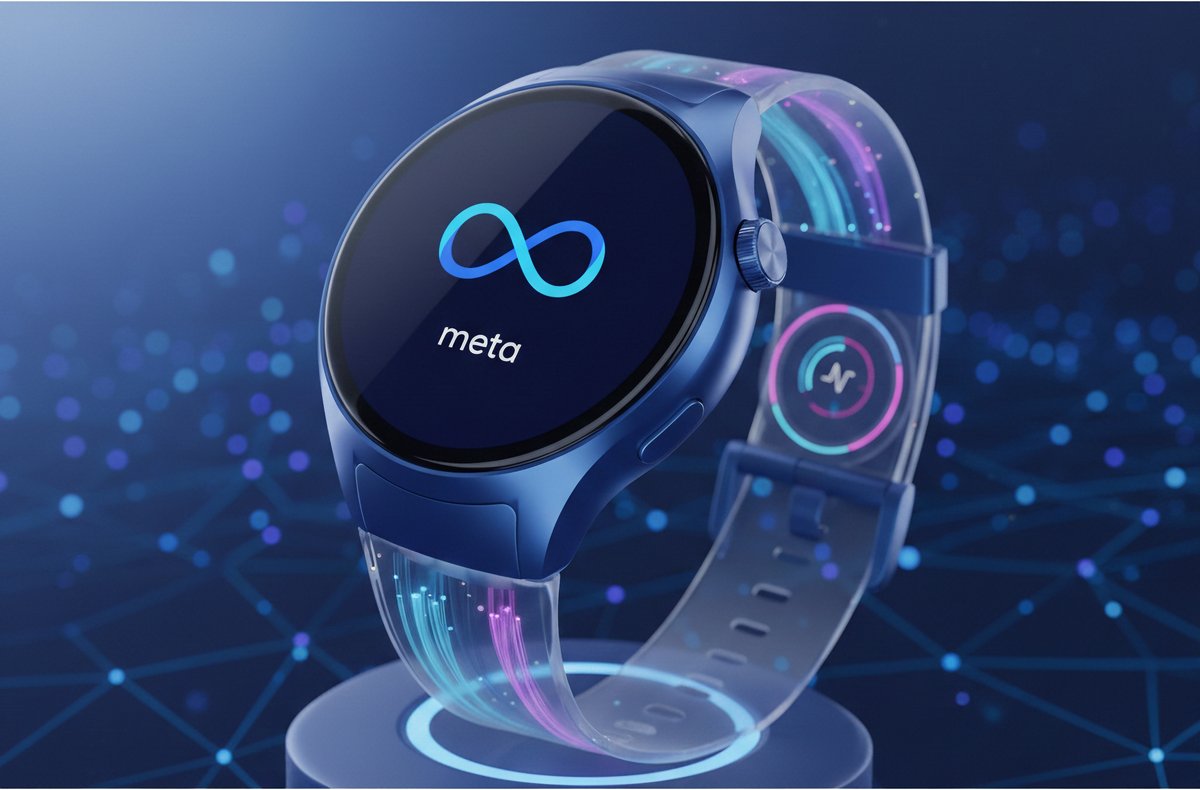 Meta voudrait finalement lancer sa première montre connectée - Image générée par IA