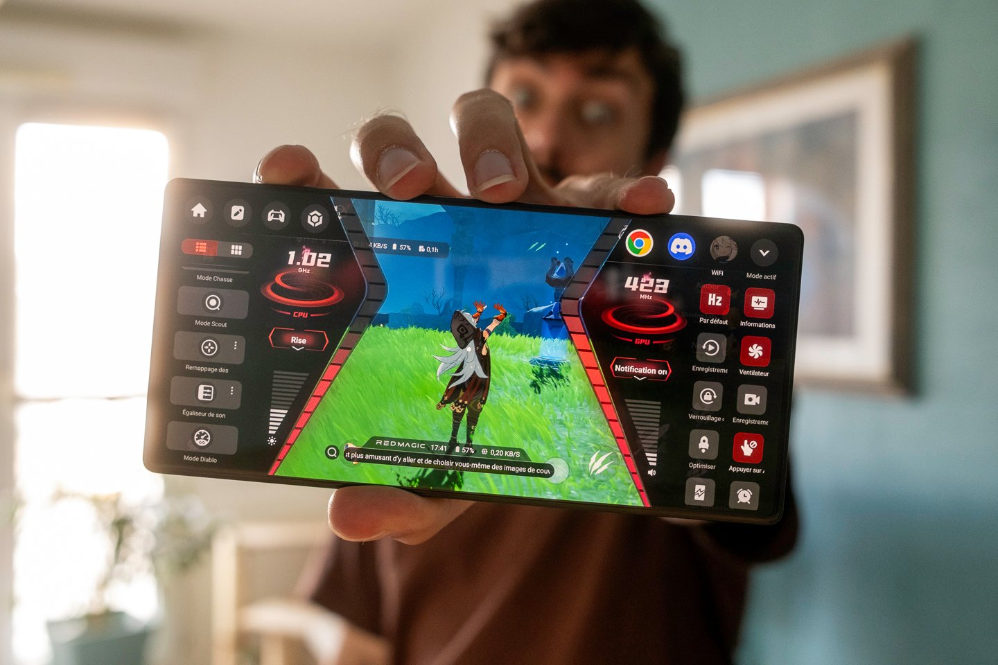 Le smartphone REDMAGIC 10S Pro. ©Pierre Crochart pour Clubic