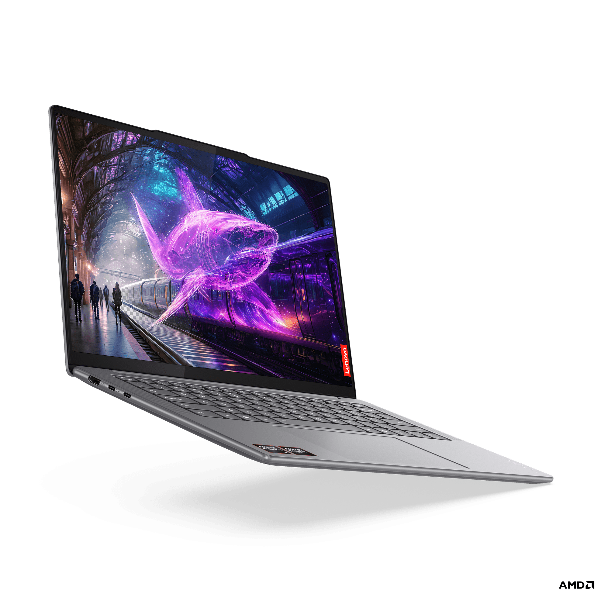 Voici le petit Yoga Pro 7, un 14 pouces OLED animé par l'une des dernières puces AMD Strix Point // © Lenovo