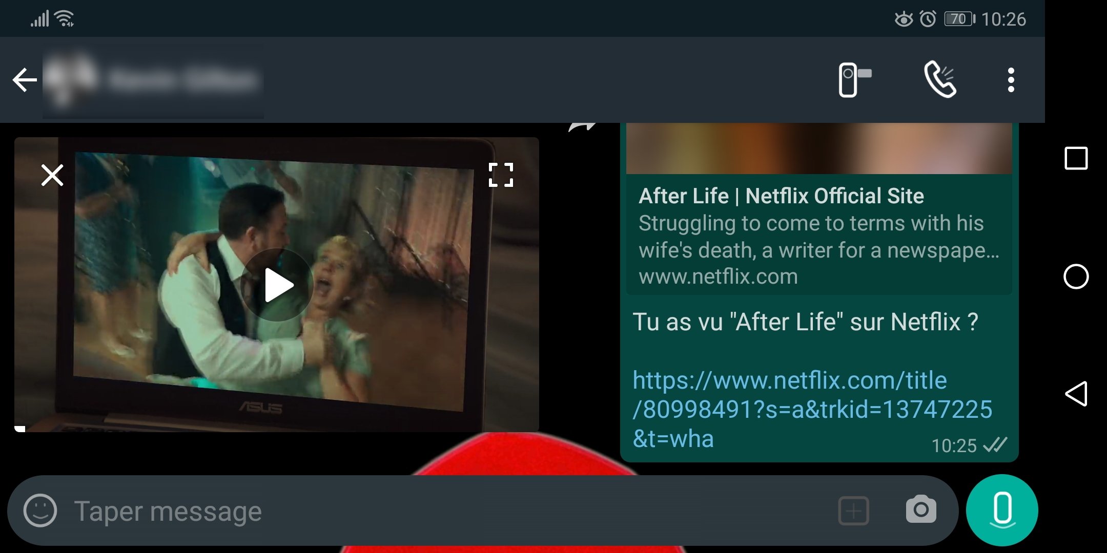 Netflix WhatsApp