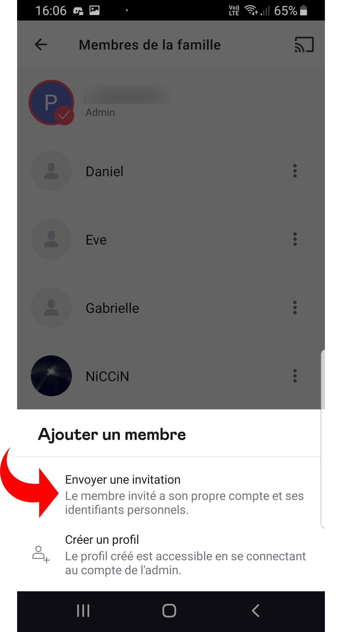 Deezer compte famille