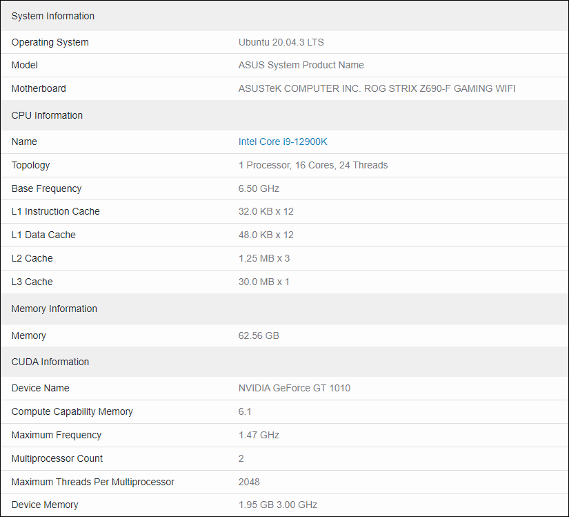 © Geekbench