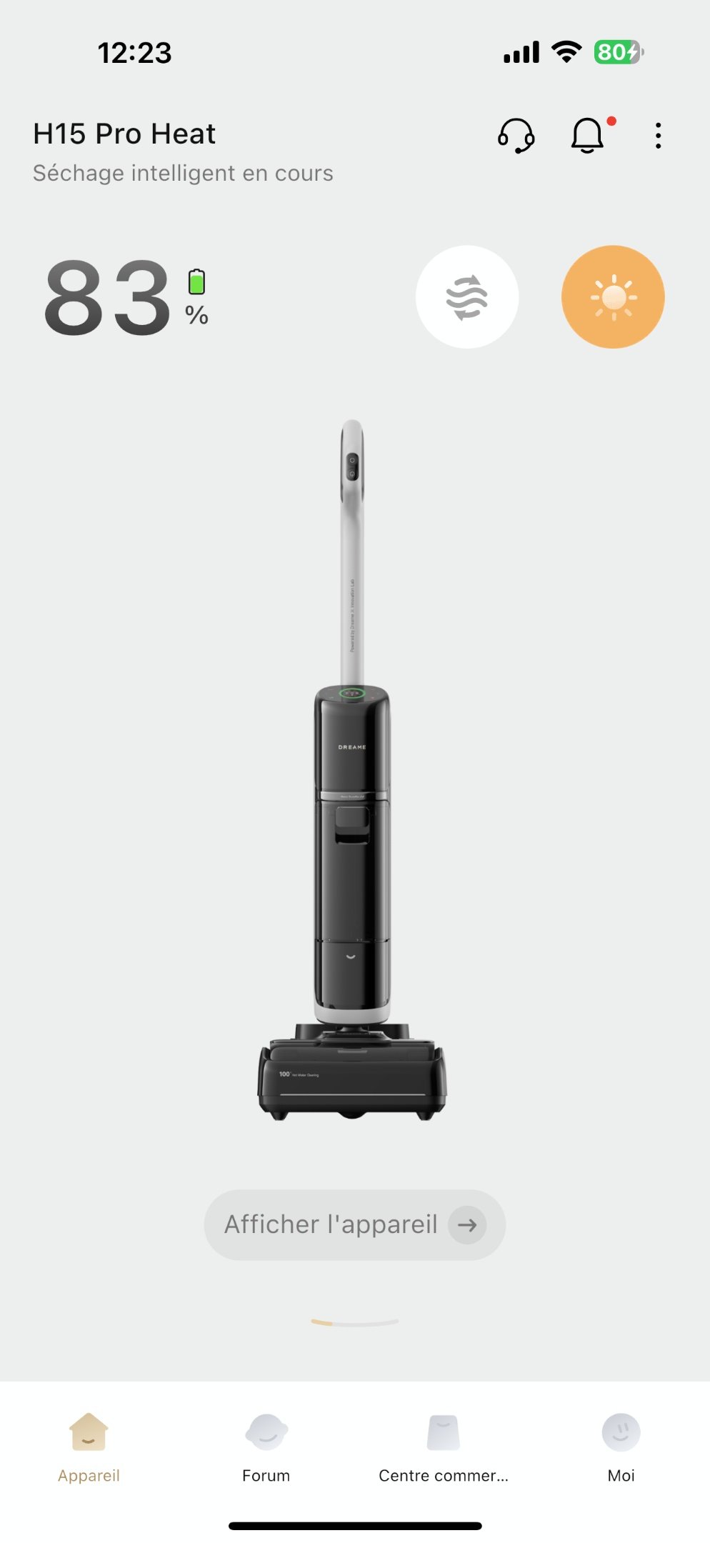 Dreame H15 Pro Heat Accueil