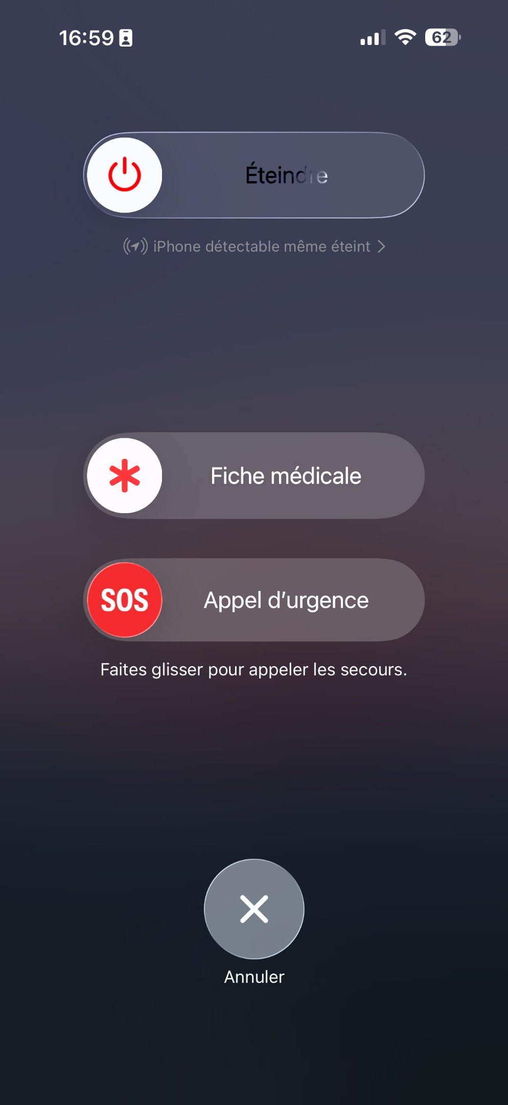 iPhone Appel d'urgence