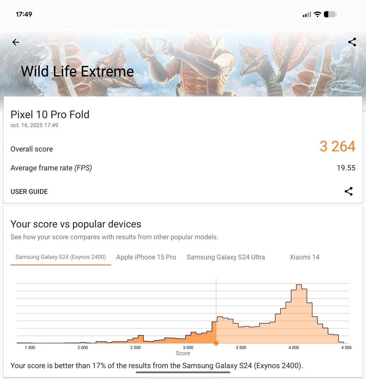 3DMark Mobile Wildlife Extreme