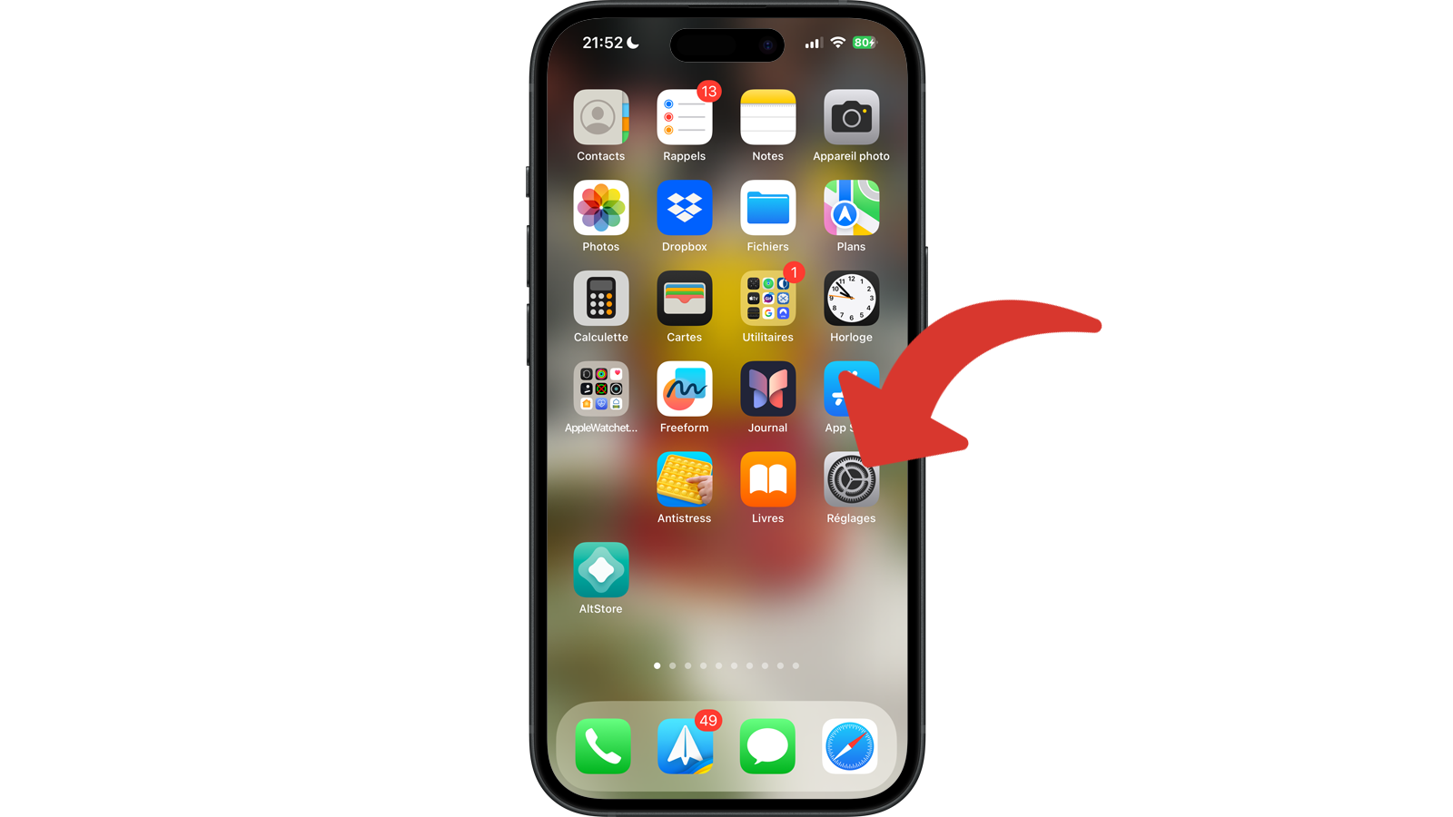 Ouvrir l'application Réglages sur iPhone ou iPad © Clubic
