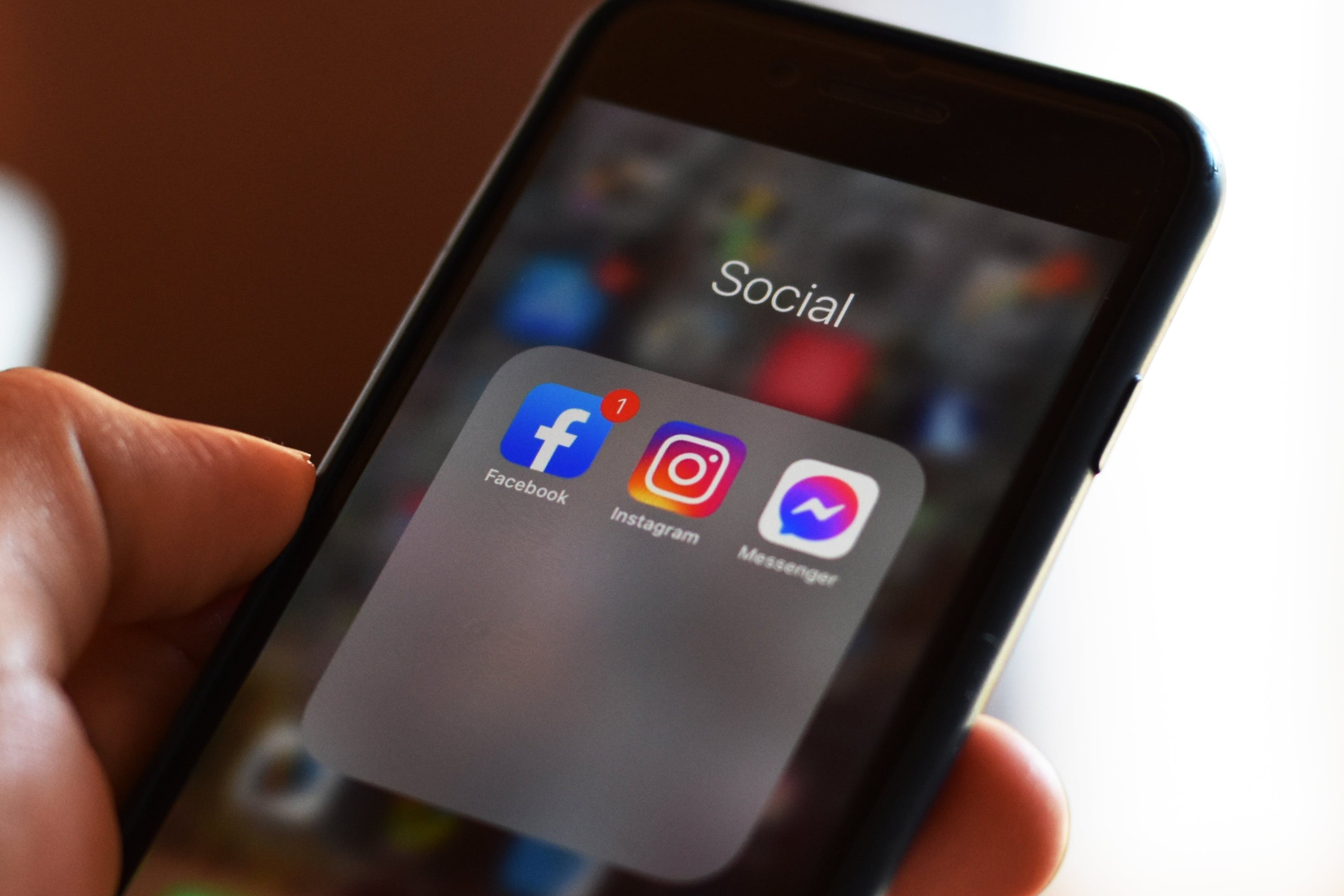 Les applications Facebook, Instagram et Messenger