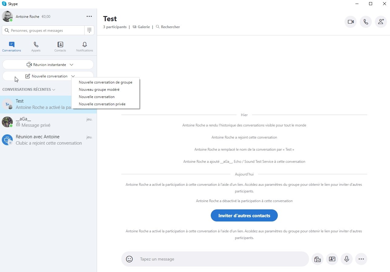 privée Skype