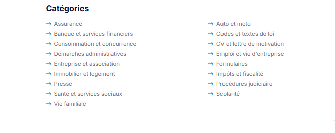 Voici les types de documents à retrouver chez Startdoc. © Capture Startdoc