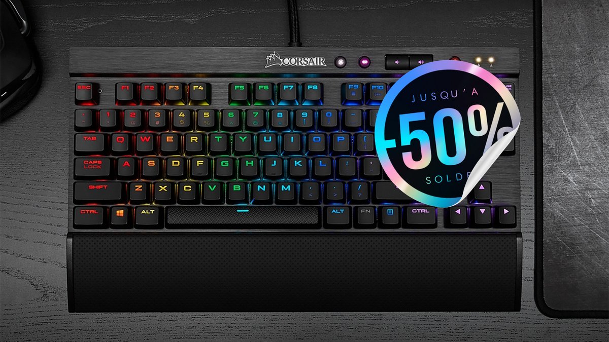 Performances et précision concentrées dans ce clavier gamer compact de Corsair.