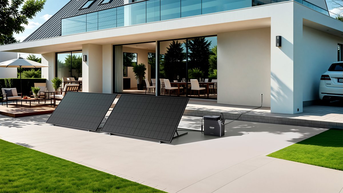 Le kit SolarFlow 800 permet de gérer deux panneaux solaires ©Zendure