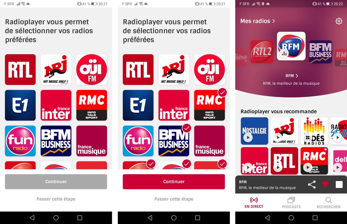 Démarrage de l'application (© Capture d'écran Clubic)