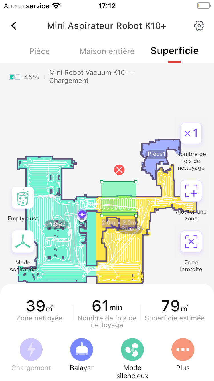 Switchbot K10+ cartographie