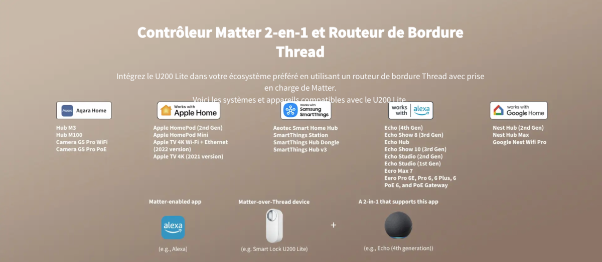 La u200 Lite est compatible Matter, un vrai bon point pour un écosystème ouvert ©Philippe Du Noyer pour Clubic