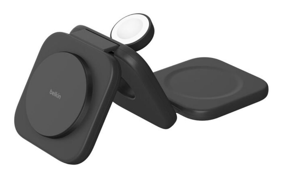 Incontestablement la meilleure position offerte par cette station de charge 3-en-1. ©Belkin