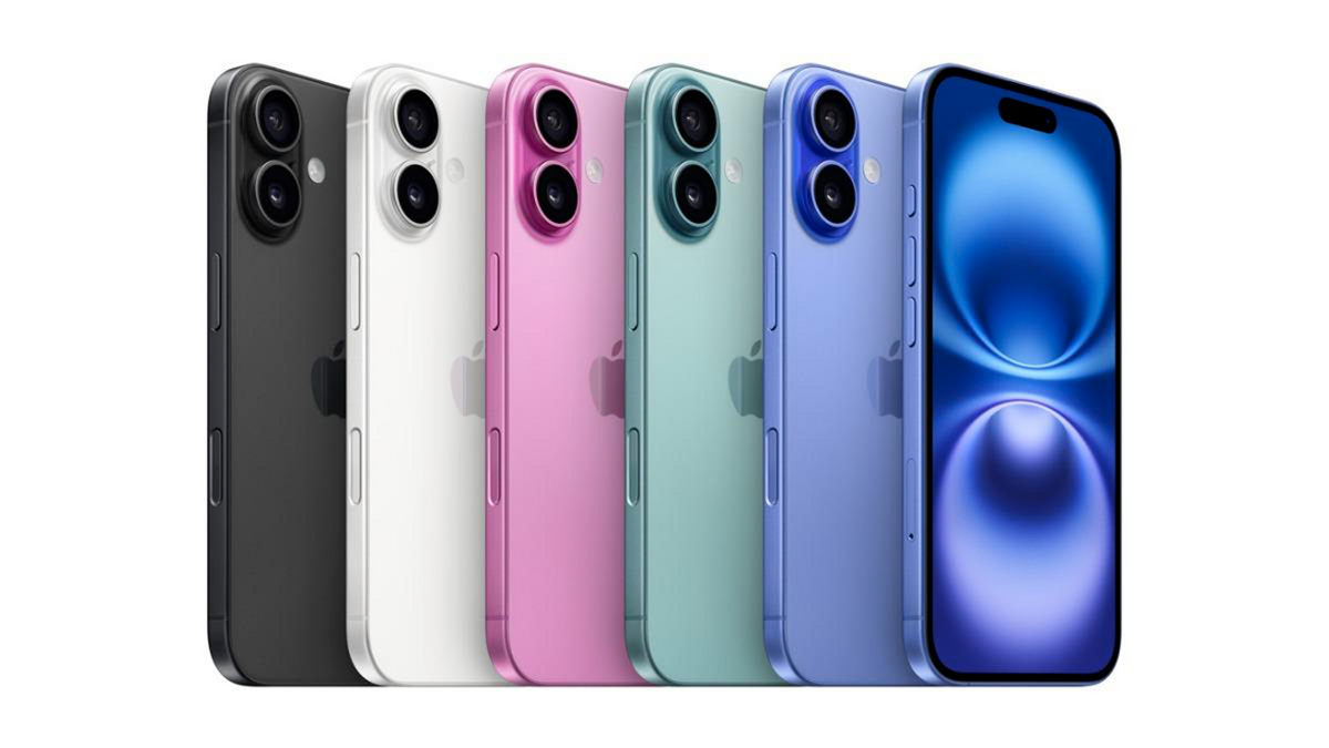 Le smartphone iPhone 16 et ses différents coloris. © Apple 