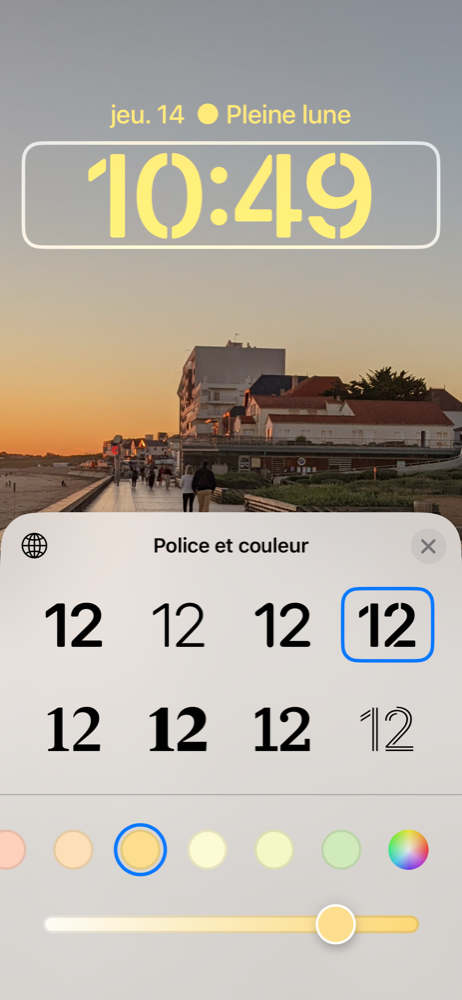 iOS 16 Personnalisation