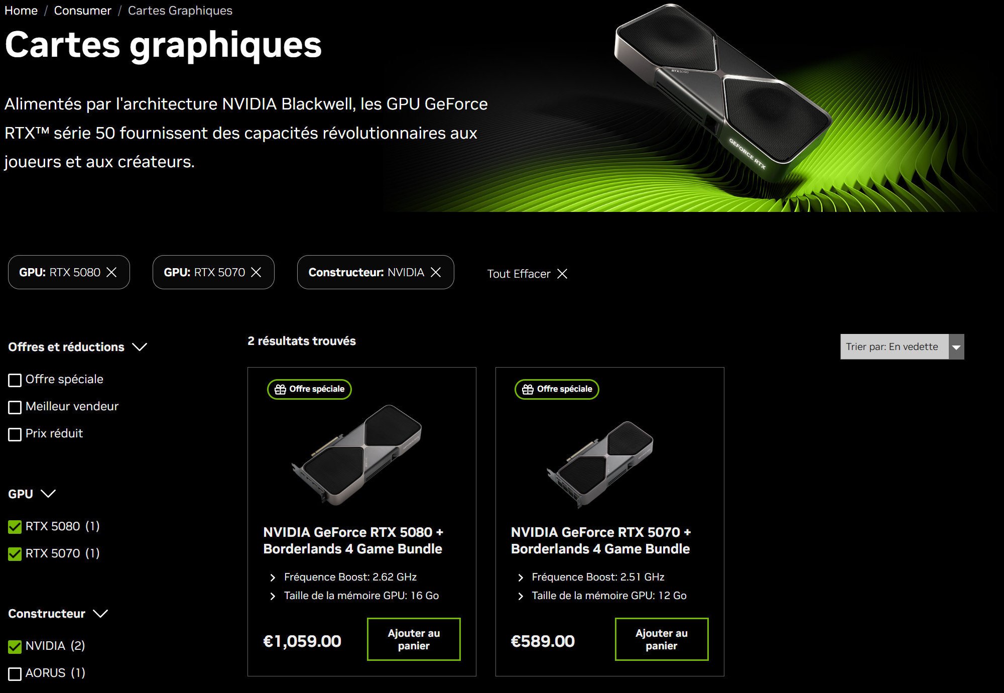 La fin de la production des GeForce RTX 5080/5090 FE ? NVIDIA prend la ...