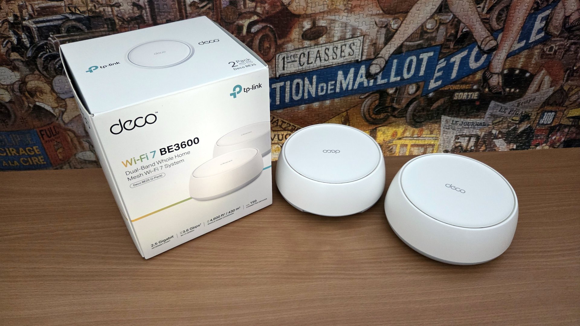 TP-Link nous a fait parvenir le kit deux bornes BE3600 pour ce test. ©Nerces pour Clubic