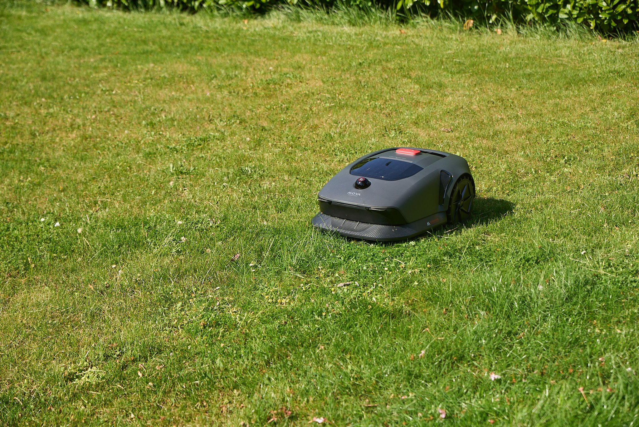 Une voiture de course ? Non, un robot tondeuse © Marc Beekenkamp pour Clubic