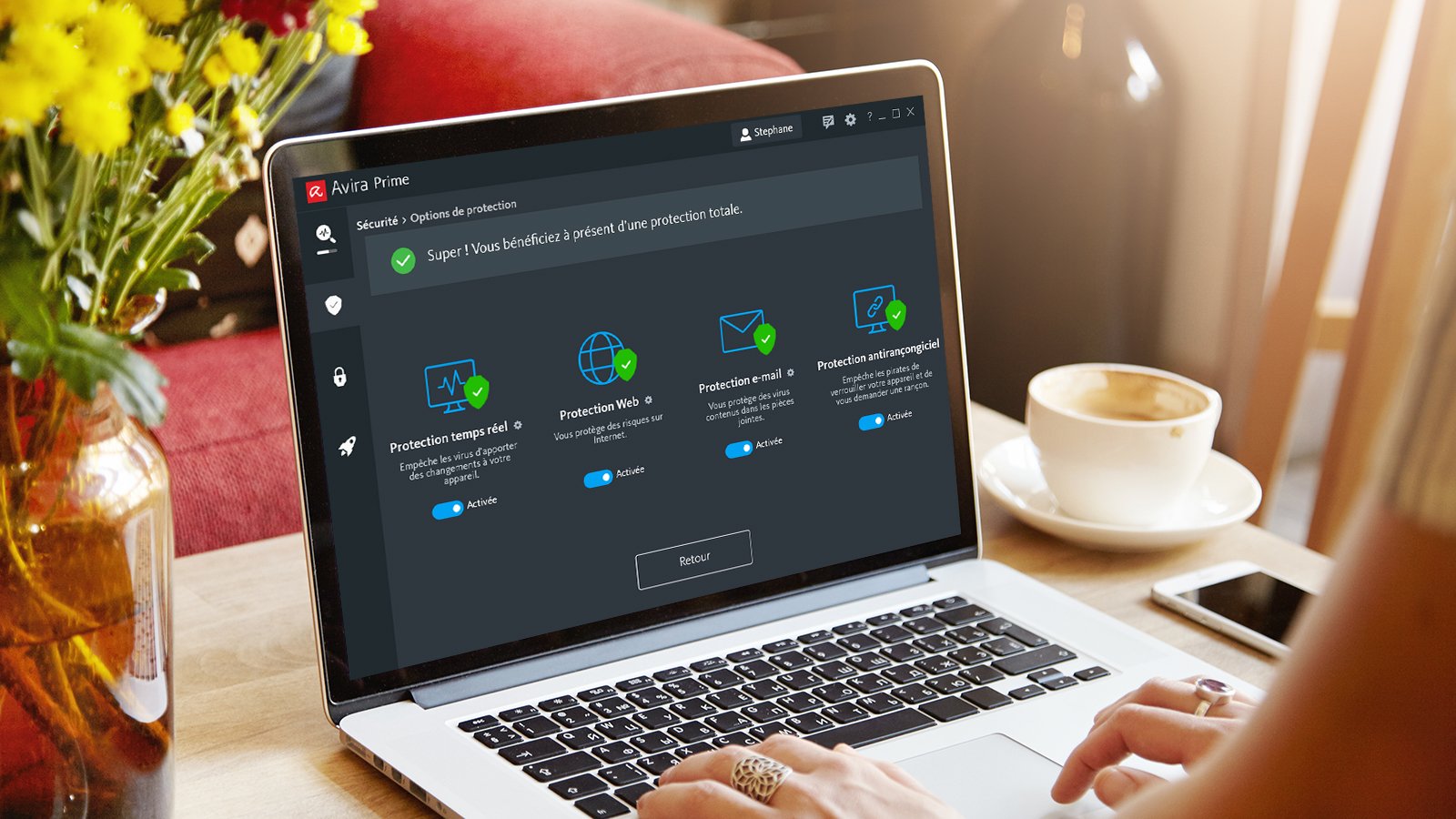 Avira équipe à merveille 5 appareils simultanément avec Avira Prime