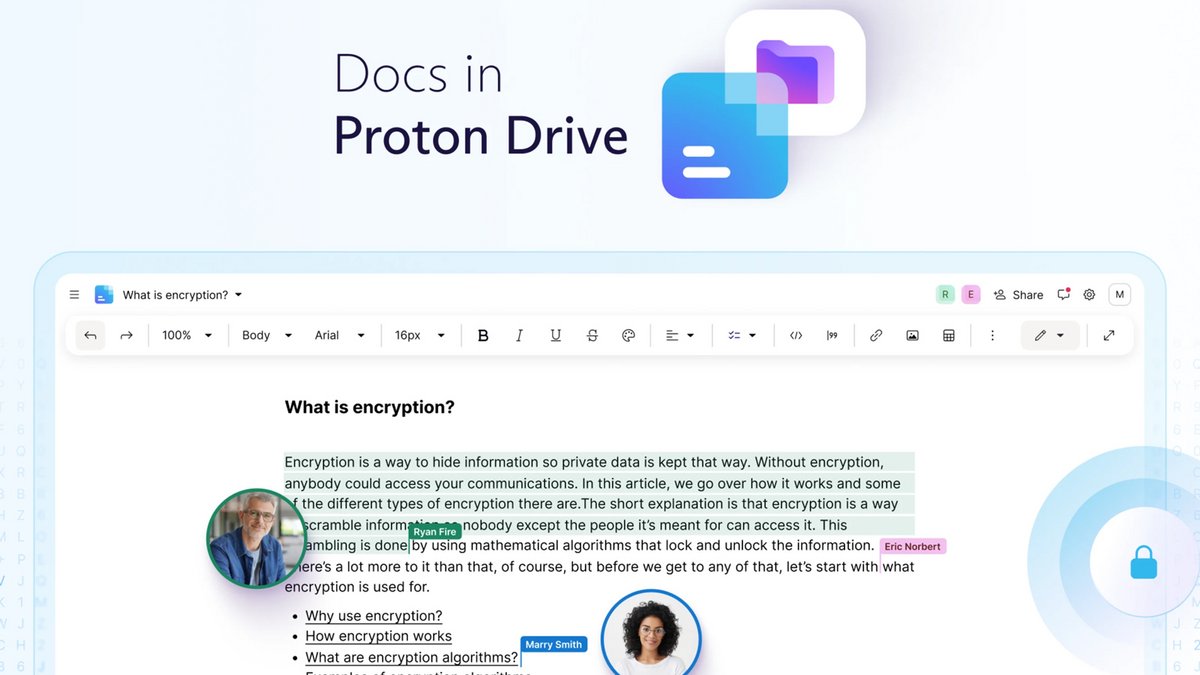 Voici Proton Docs, la fonctionnalité qu'il manquait à Proton Drive ! © Proton