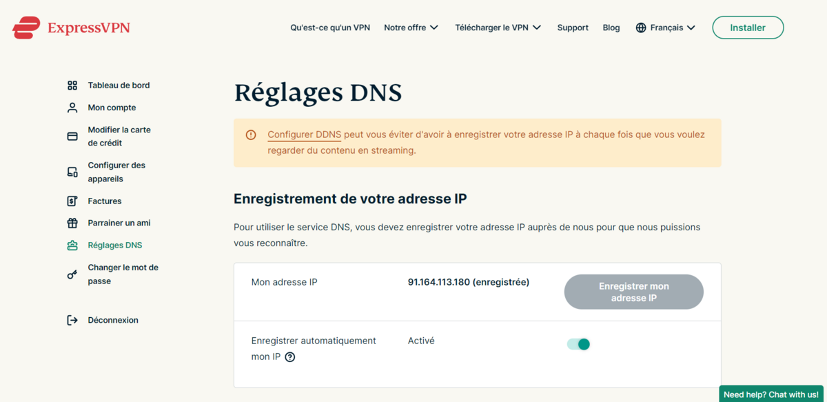 ExpressVPN - DNS