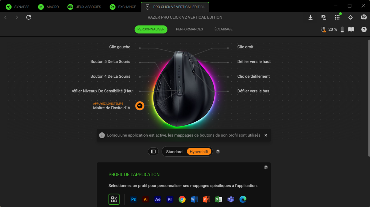 Razer Pro Click V2 Vertical Edition