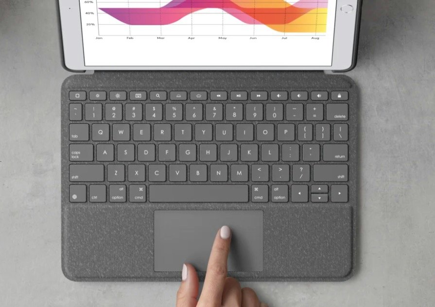 L'étui-clavier Logitech Combo Touch pour iPad. © Logitech