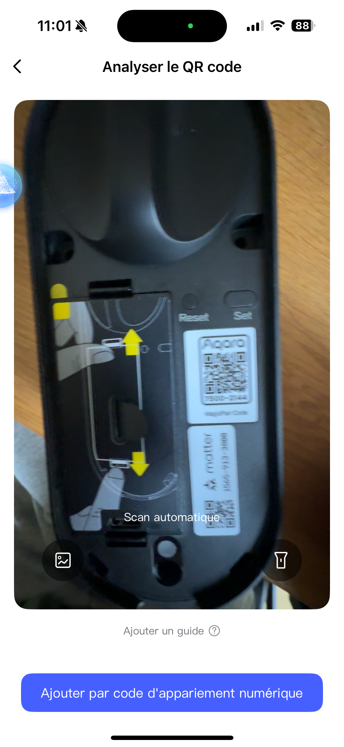 Un appairage simple par QR Code ©Philippe Du Noyer pour Clubic