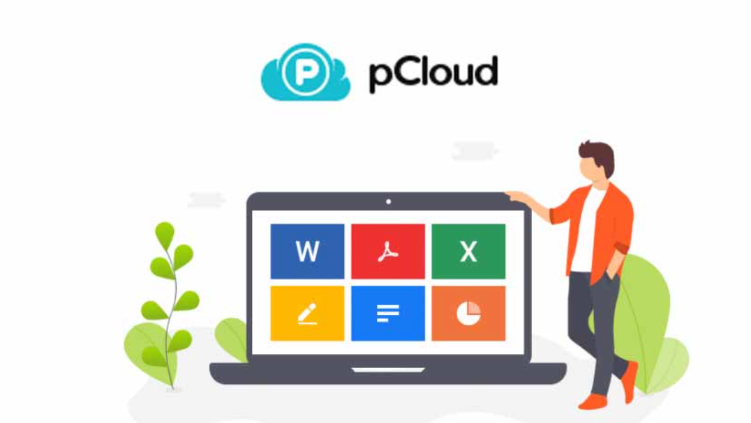 pCloud - Ecran de bienvenue